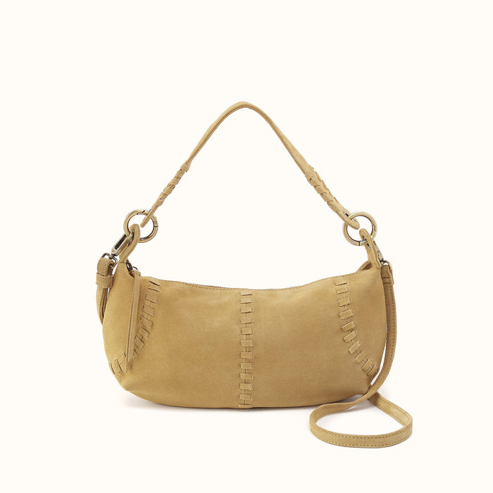 Opal Mini Shoulder In Suede Leather - Twilight Fern- FOL