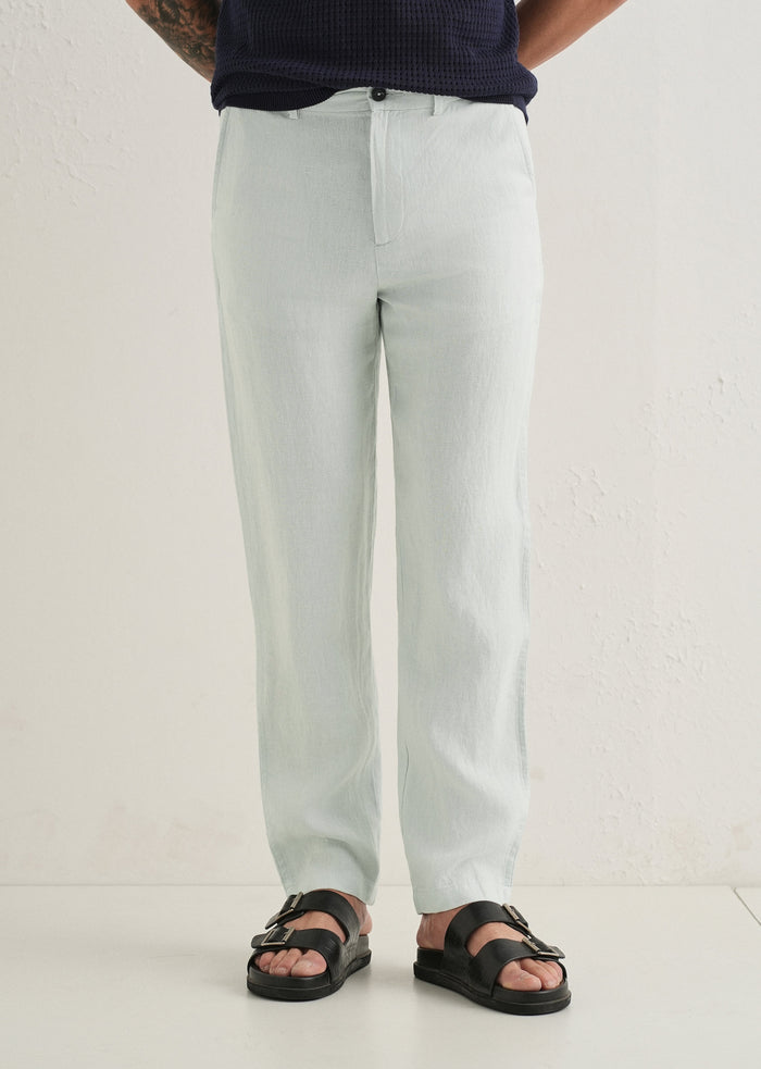 Pastel Blue Linen Pant