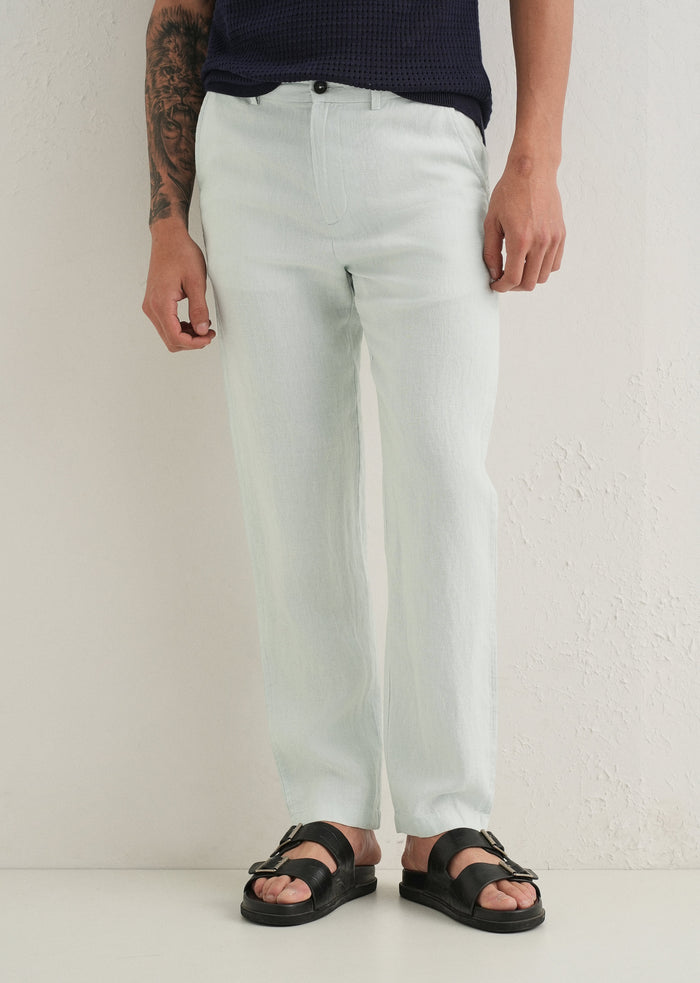 Pastel Blue Linen Pant