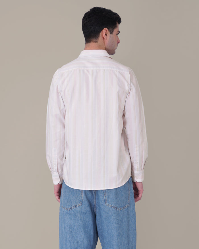 Pastel Striped 100% Cotton Oxford Shirt