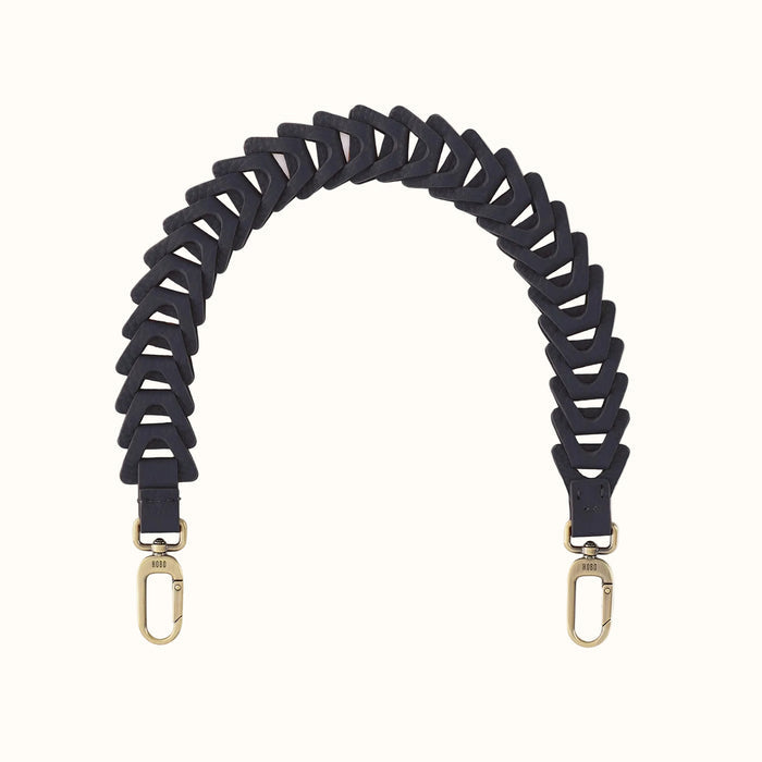 Petty Leather Link Strap In Pebbled Leather