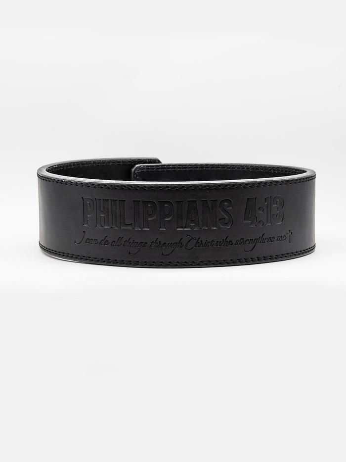 Philippians 4:13 10MM Premium Lever Belt - HolStrength