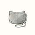 Phoebe Crossbody In Buffed Leather - Misty Harbor- FOL