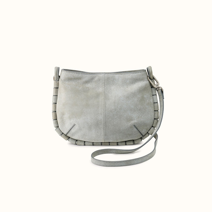 Phoebe Crossbody In Buffed Leather - Misty Harbor- FOL
