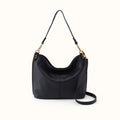 Pier Shoulder Bag In Pebbled Leather - Black
