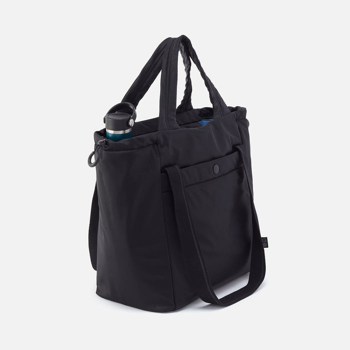 PLACES TO GO Tote in caRefiber recycled nylon - Jet