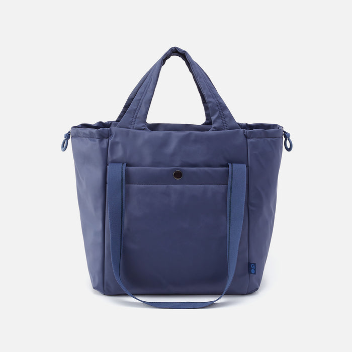 PLACES TO GO Tote in caRefiber recycled nylon - Ocean