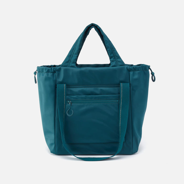 PLACES TO GO Tote in CaRefiber recycled nylon - Teal
