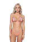 PQ Swim Citrine Color Block Tri Top