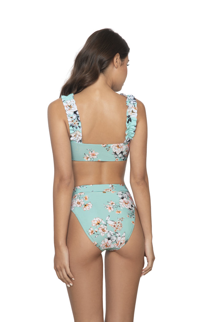 PilyQ Posies V Lace Bandeau Bikini Top