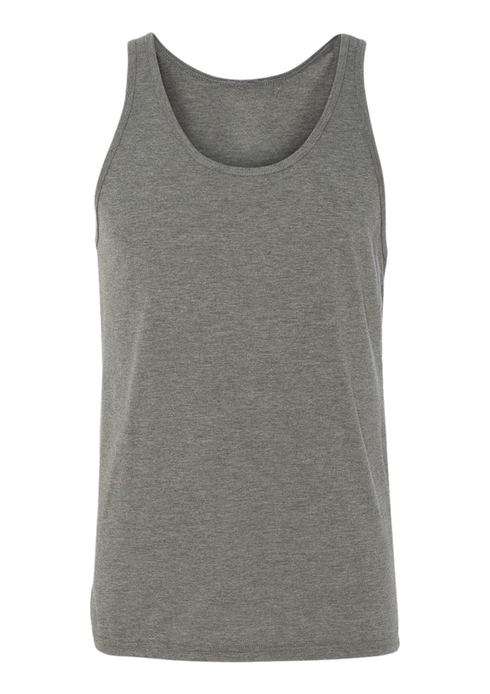 mens gray under-shirt tank style airlume cotton front 3D image