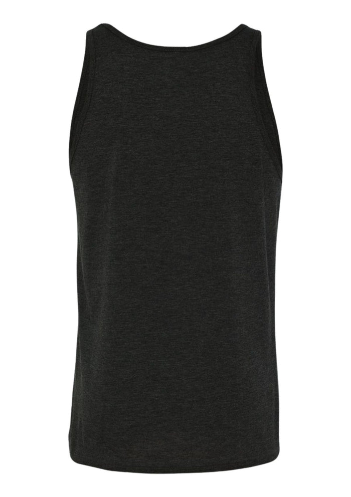 mens black under-shirt tank style airlume cotton back 3D image