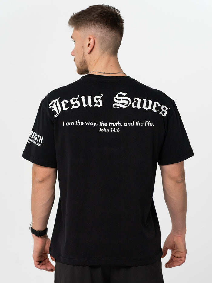 Black - Jesus Saves / S