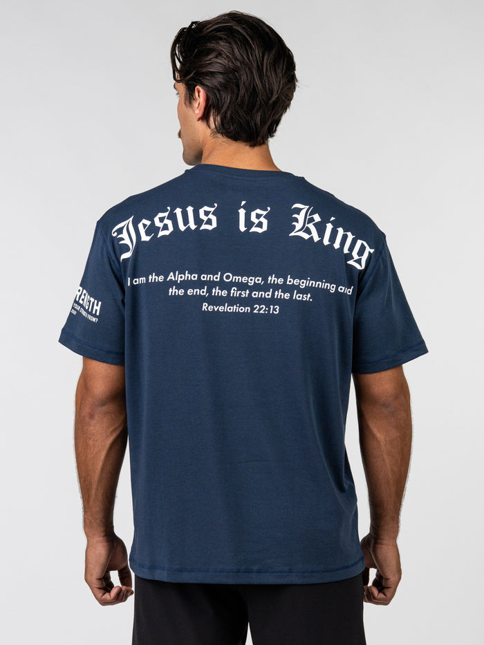 Navy Blue - Jesus is King / S