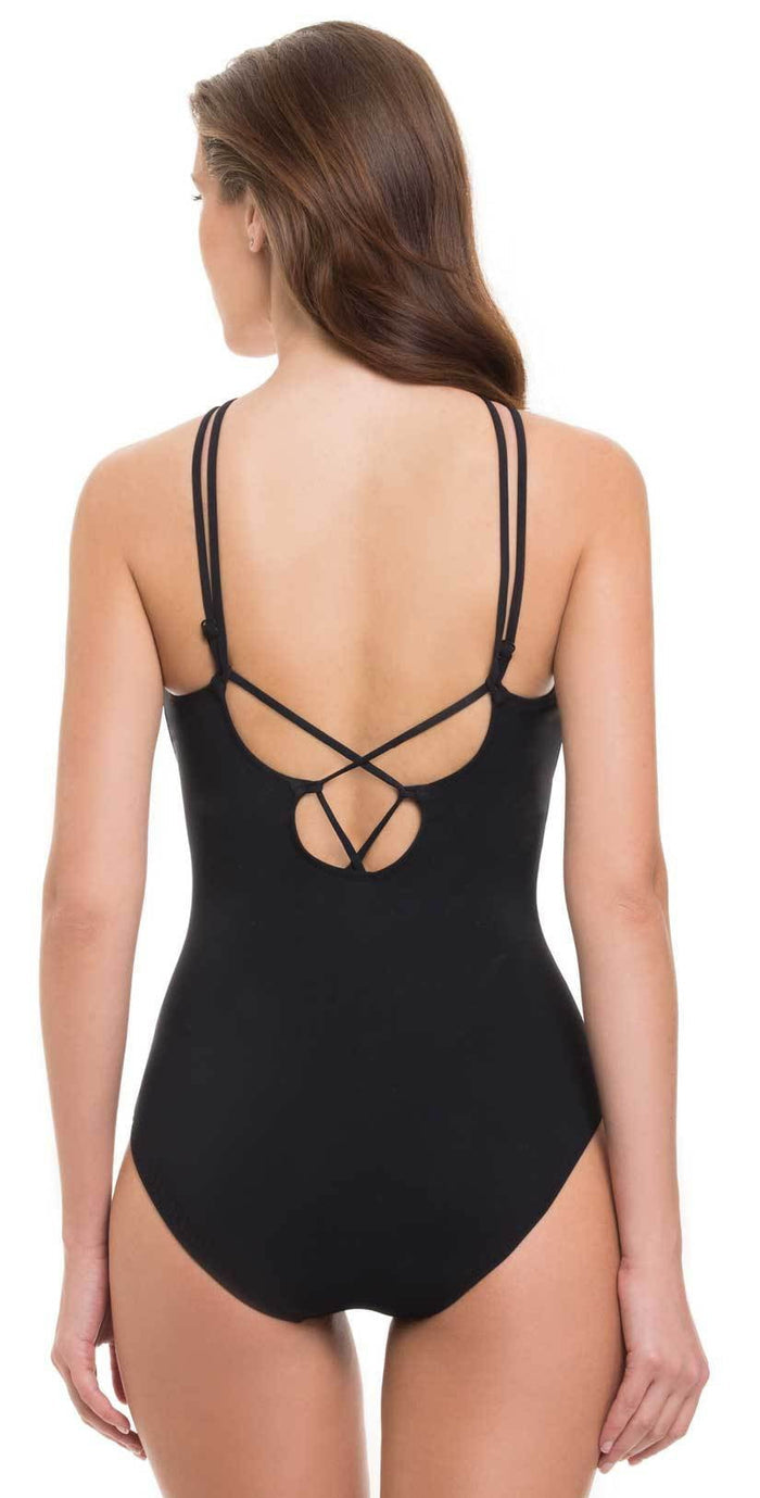 Profile by Gottex Casablanca High Neck One Piece E842-2046-001: