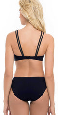 Profile by Gottex Tutti Frutti Classic Bikini Bottom in Black-1P90-001: