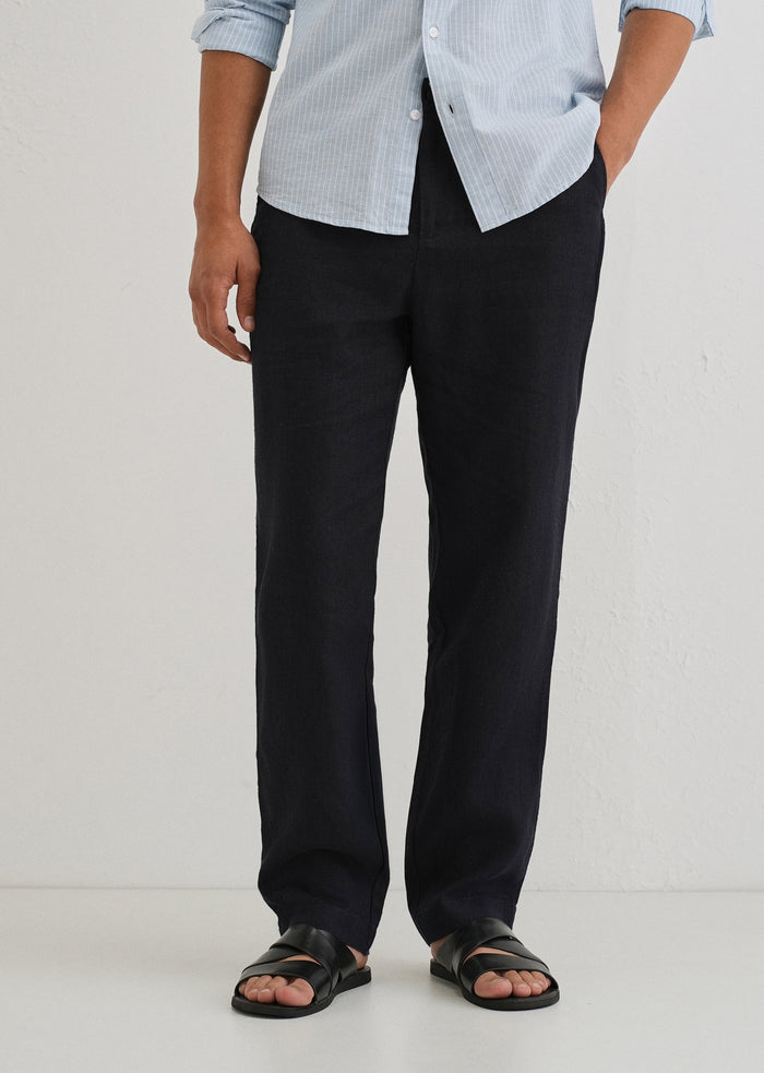Prussian Blue Linen pant