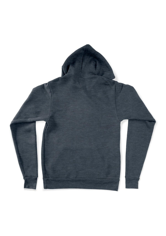 Pullover Fleece Hoodie with Kangaroo Pocket - Slate Blue - Perfect TShirt Co