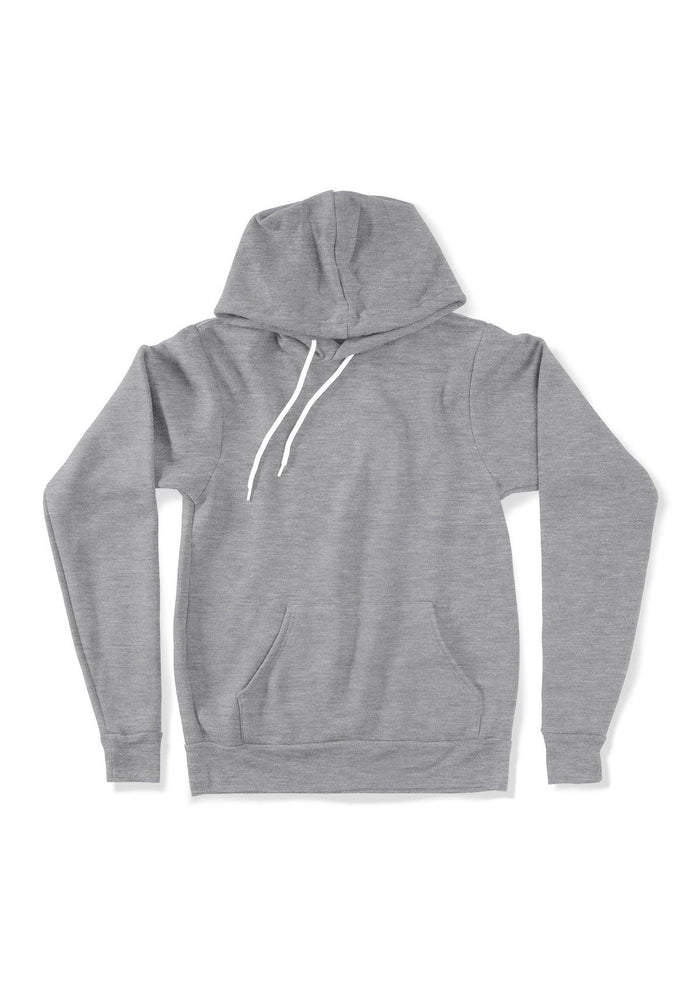 Pullover Kangaroo Fleece Hoodie Athletic Gray Heather - Perfect TShirt Co