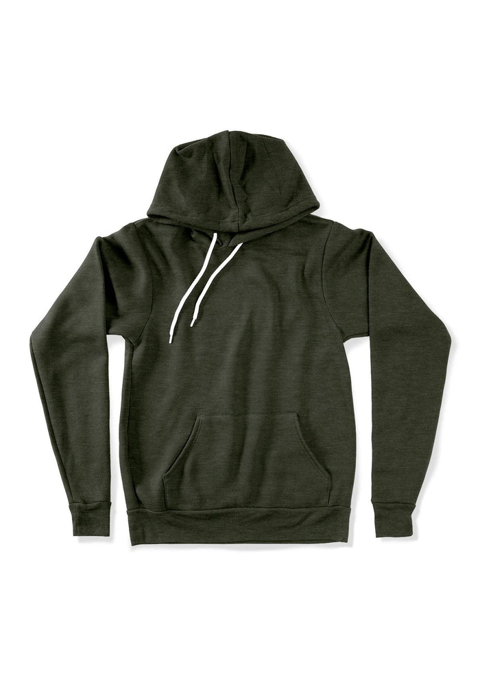 Pullover Kangaroo Fleece Hoodie Forest Green Heather - Perfect TShirt Co