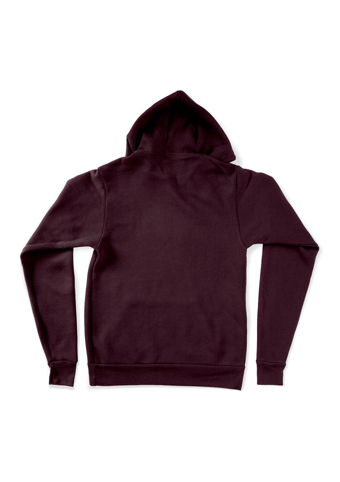Pullover Kangaroo Fleece Hoodie Maroon Red - Perfect TShirt Co