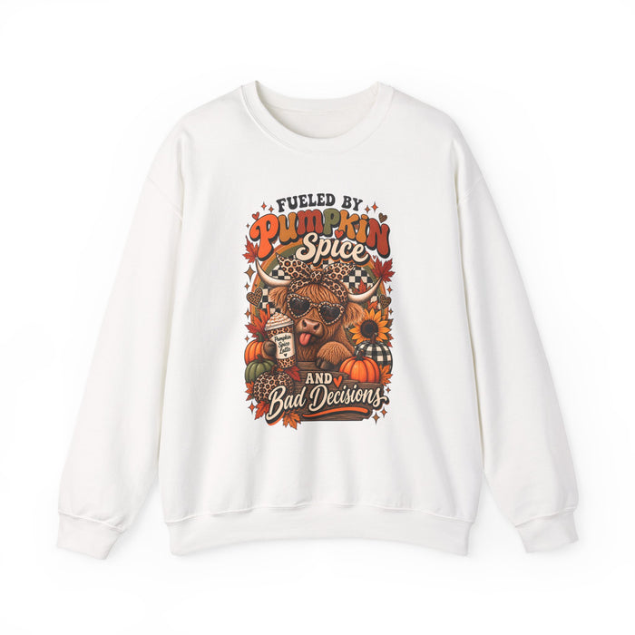 Pumpkin Spice and Bad Decisions Crewneck Sweatshirt