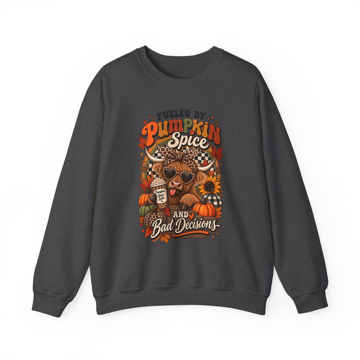 Pumpkin Spice and Bad Decisions Crewneck Sweatshirt