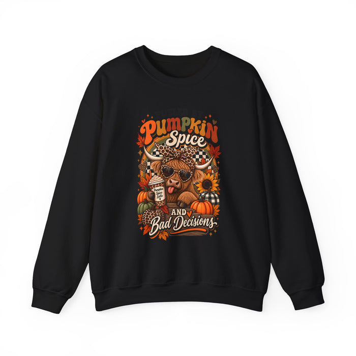 Pumpkin Spice and Bad Decisions Crewneck Sweatshirt