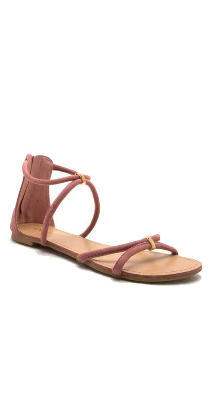 Qupid Shoes Archer Banded Sandal ARCHER-391 MAUVE: