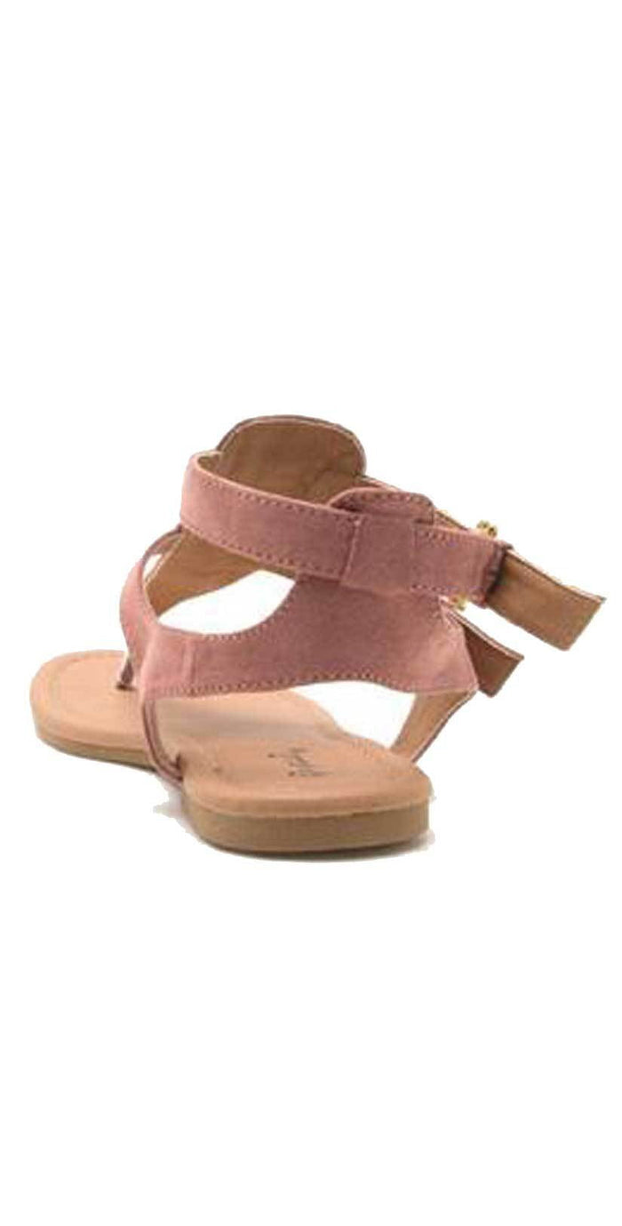 Qupid Shoes Archer Gladiator Thong Sandal In Mauve ARCHER-245 MAUVE: