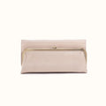 Rachel Continental Wallet In Aniline Gloss Leather - Stone Gloss- FOL