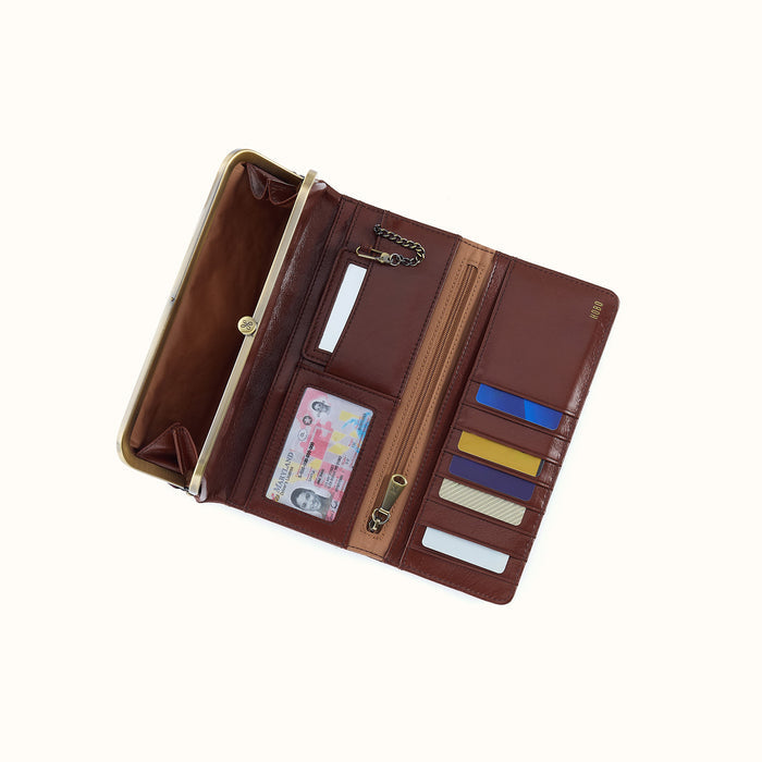 Rachel Continental Wallet In Pebbled Leather