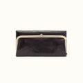Rachel Continental Wallet In Polished Leather - Black