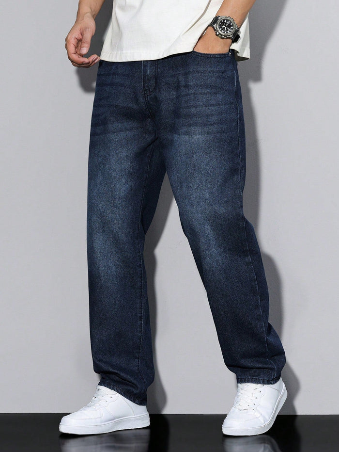 Raw Indigo Straight Fit Jeans