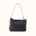 Rayna Shoulder Bag In Double-Faced Leather - Black