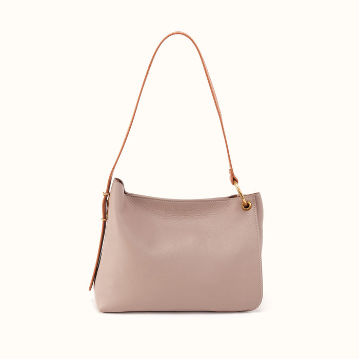 Rayna Shoulder Bag In Double-Faced Leather - Warm Adobe