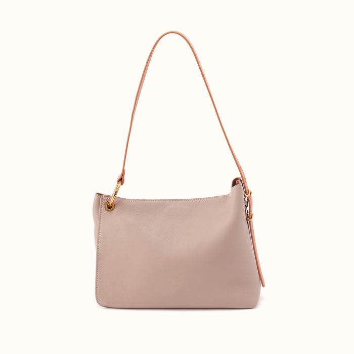 Rayna Shoulder Bag In Double-Faced Leather - Warm Adobe