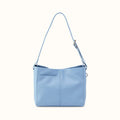 Render Shoulder Bag In Pebbled Leather - Seabreeze- FOL