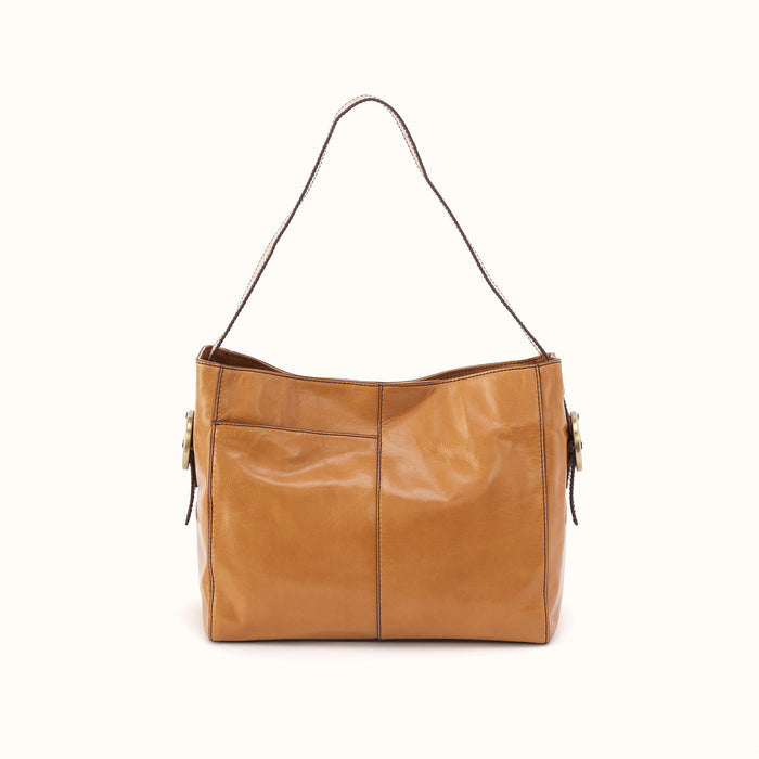 Render Shoulder Bag In Polished Leather - Natural- FOL