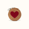 Revolve Bag Charm In Buffed Leather - Whiskey- FOL