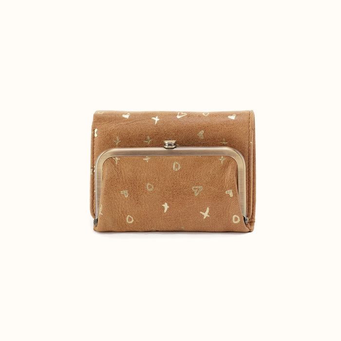Robin Compact Wallet In Buffed Leather - Whiskey- FOL