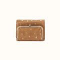 Robin Compact Wallet In Buffed Leather - Whiskey- FOL