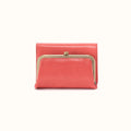 Robin Compact Wallet In Polished Leather - Pink Mirage- FOL
