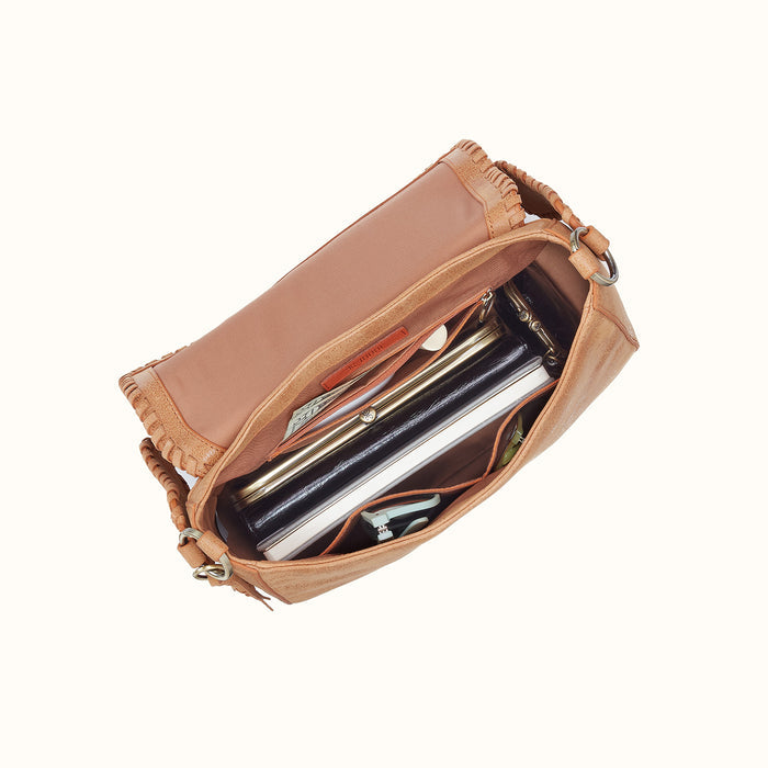Rogue Shoulder In Buffed Leather - Whiskey
