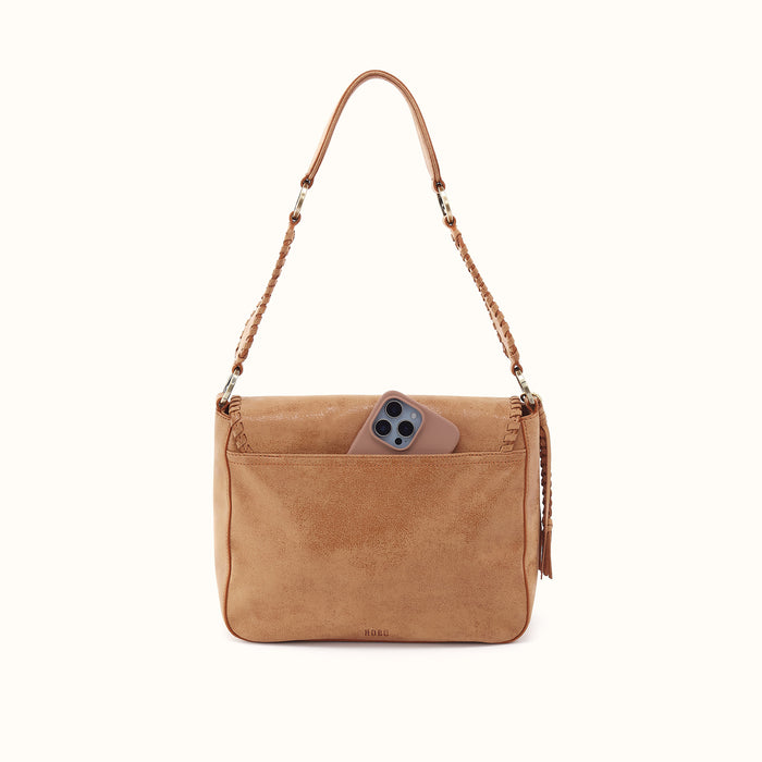 Rogue Shoulder In Buffed Leather - Whiskey