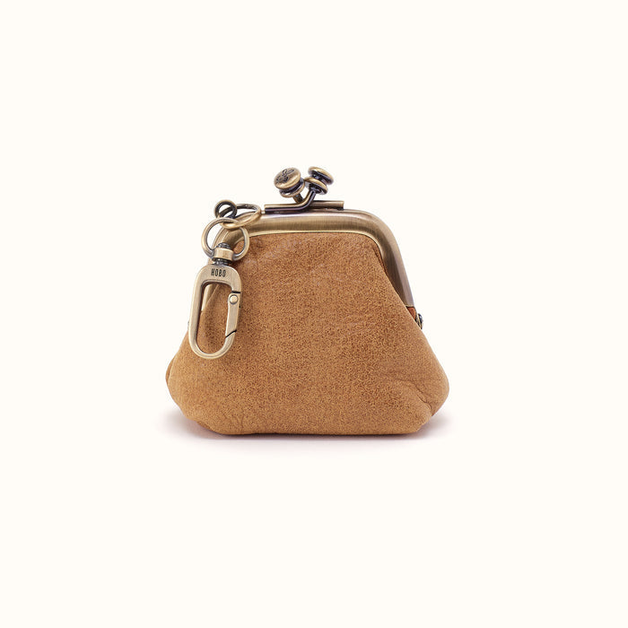 Run Frame Pouch In Buffed Leather - Whiskey