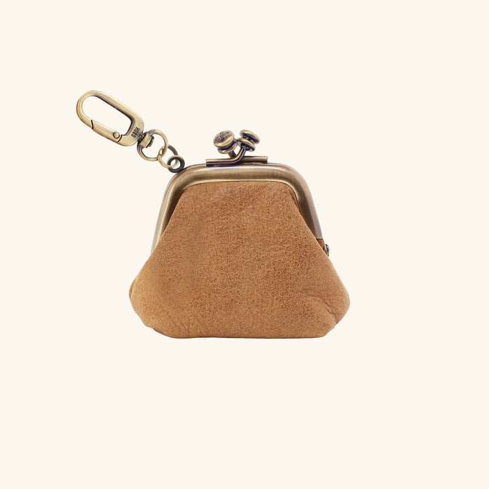 Run Frame Pouch In Buffed Leather - Whiskey