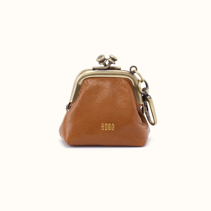Run Frame Pouch in Polished Leather - Truffle