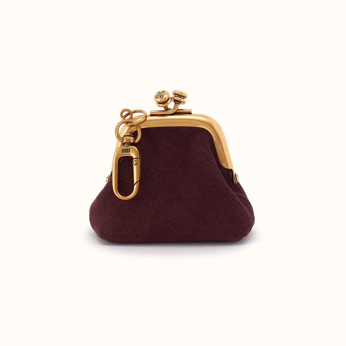 Run Frame Pouch In Suede Leather