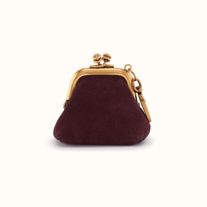 Run Frame Pouch In Suede Leather